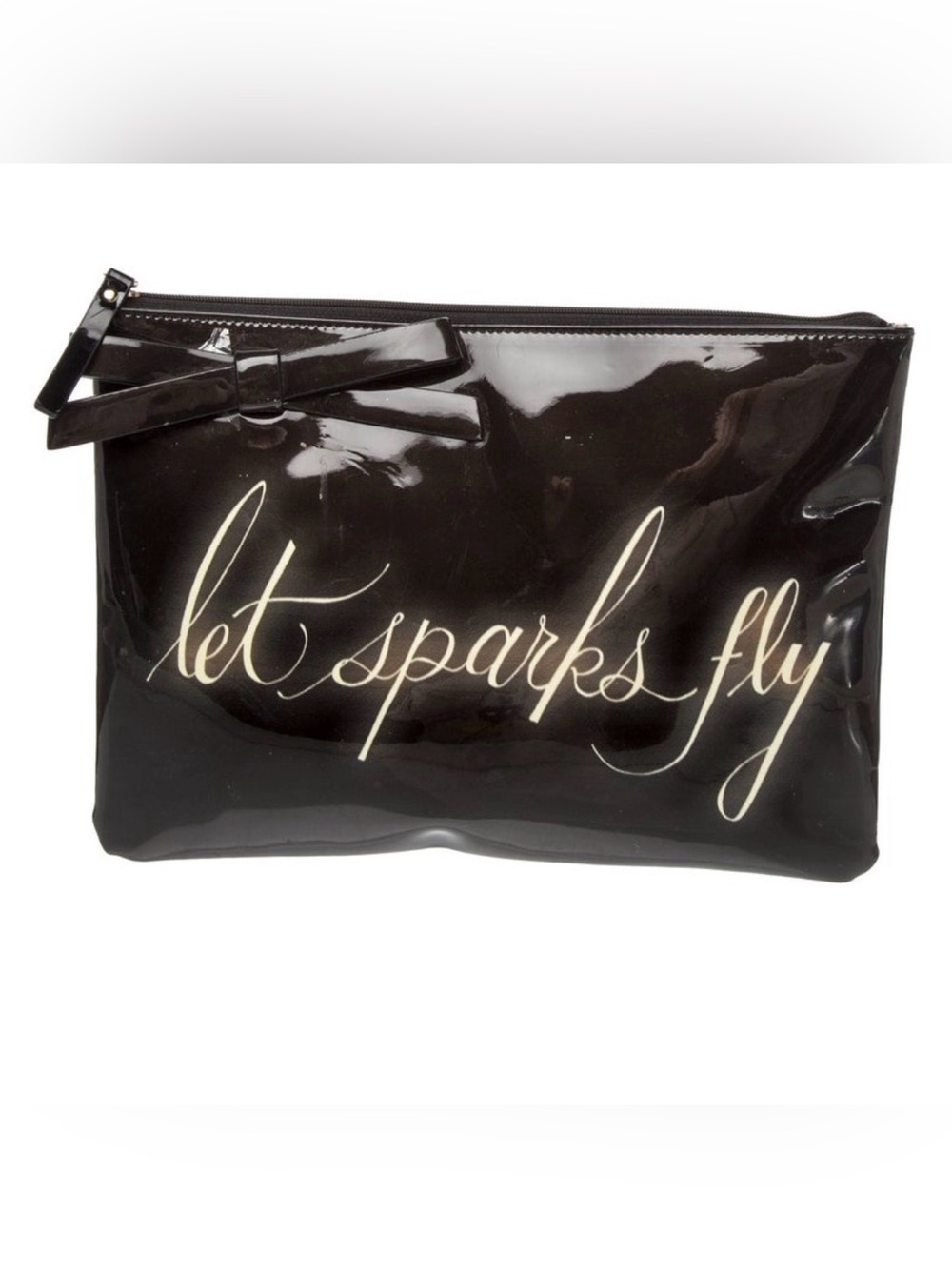 Kate Spade Patent Leather Clutch Bag  “Let Sparks Fly” - great condition